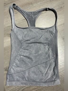 Free People Washed Gray Racerback Tank